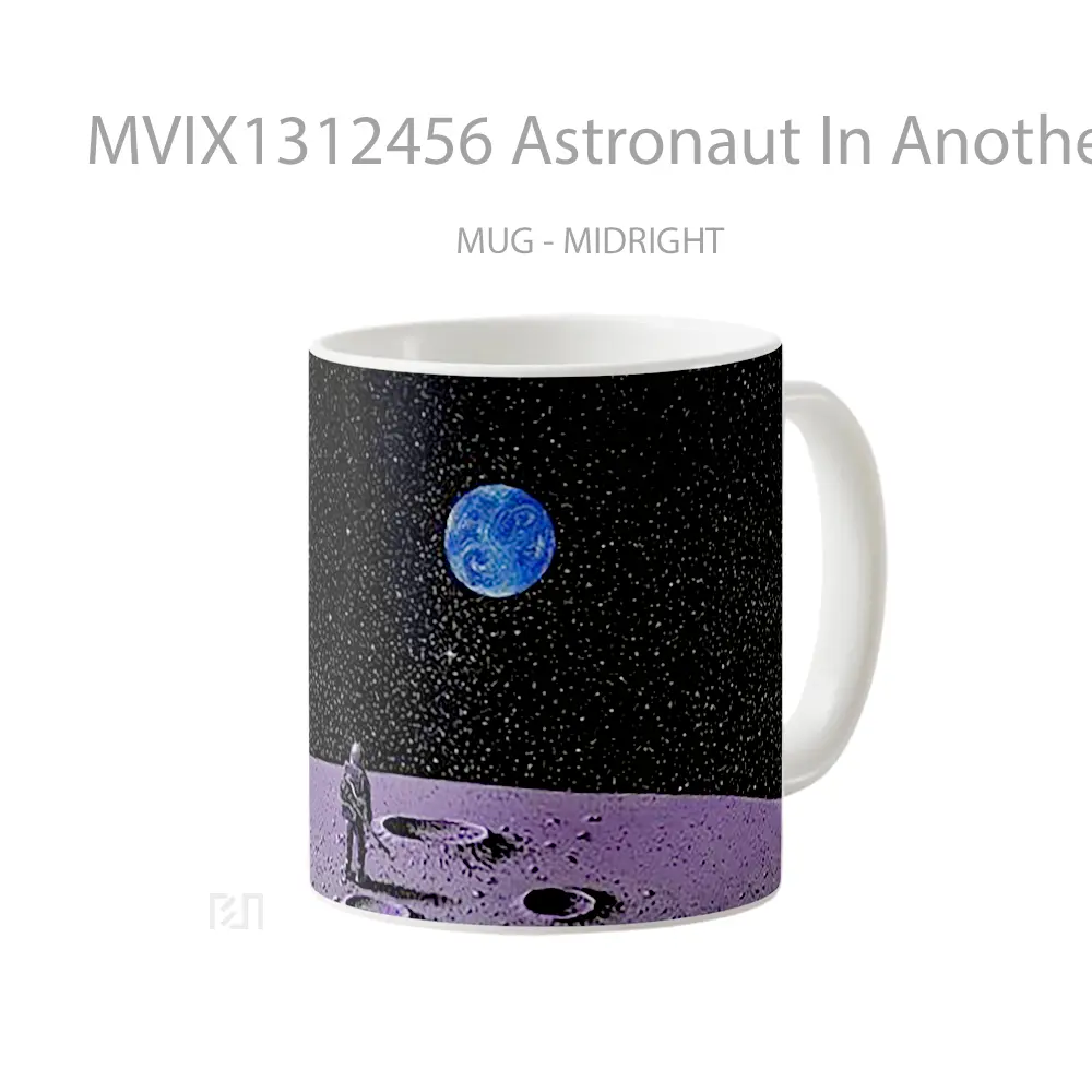 Mug Astronaut In Another Planet Gelas Astronomi - All-side / Desain