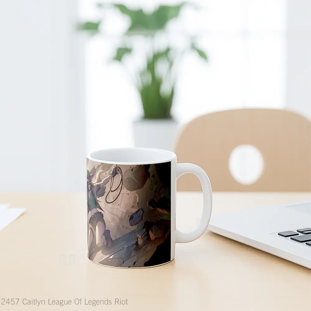 Mug Caitlyn League Of Legends Riot Cangkir Gamer - All-side / Desain