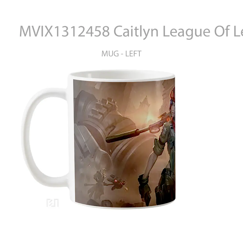 Mug Caitlyn League Of Legends Cangkir Gamer - All-side / Desain