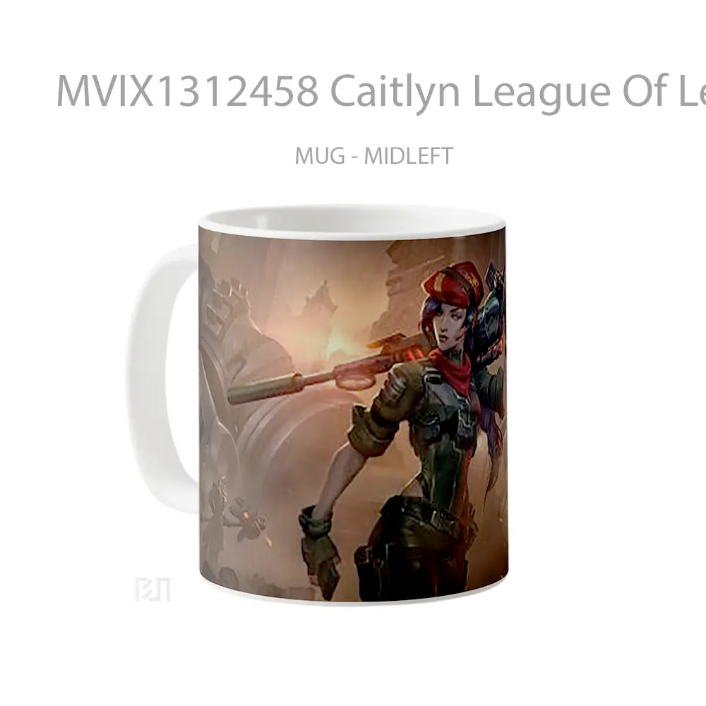 Mug Caitlyn League Of Legends Cangkir Gamer - All-side / Desain