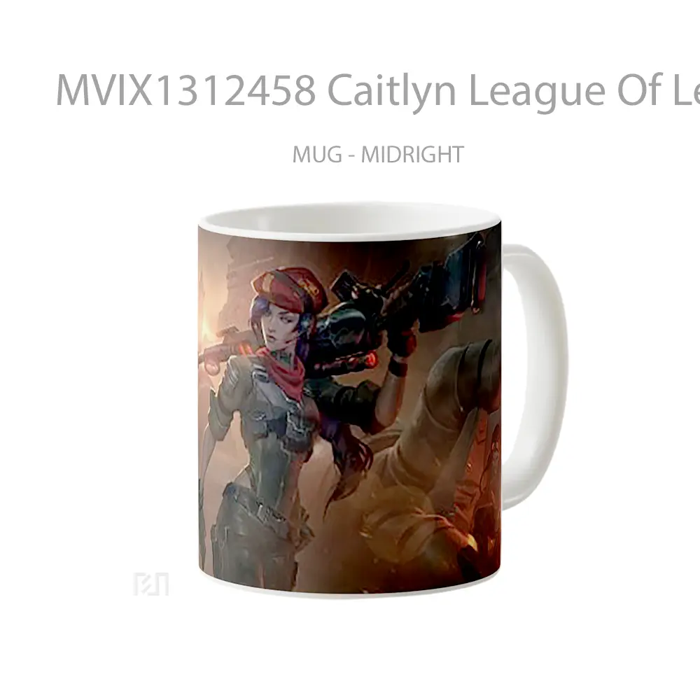 Mug Caitlyn League Of Legends Cangkir Gamer - All-side / Desain