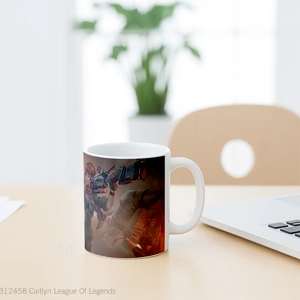 Mug Caitlyn League Of Legends Cangkir Gamer - All-side / Desain