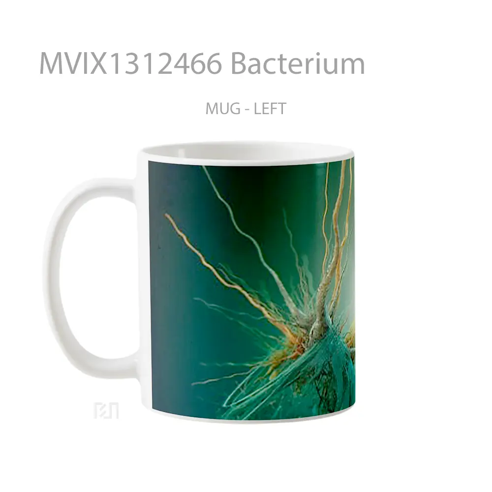 Mug Bacterium Gelas Keramik Unik - All-side / Desain