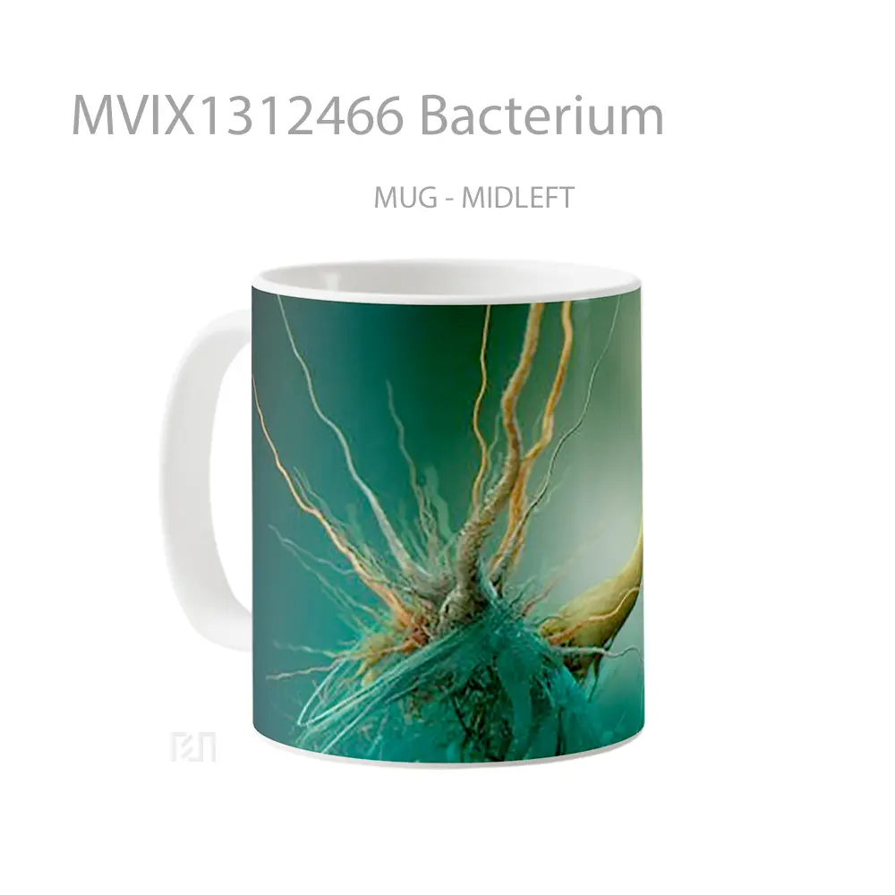 Mug Bacterium Gelas Keramik Unik - All-side / Desain