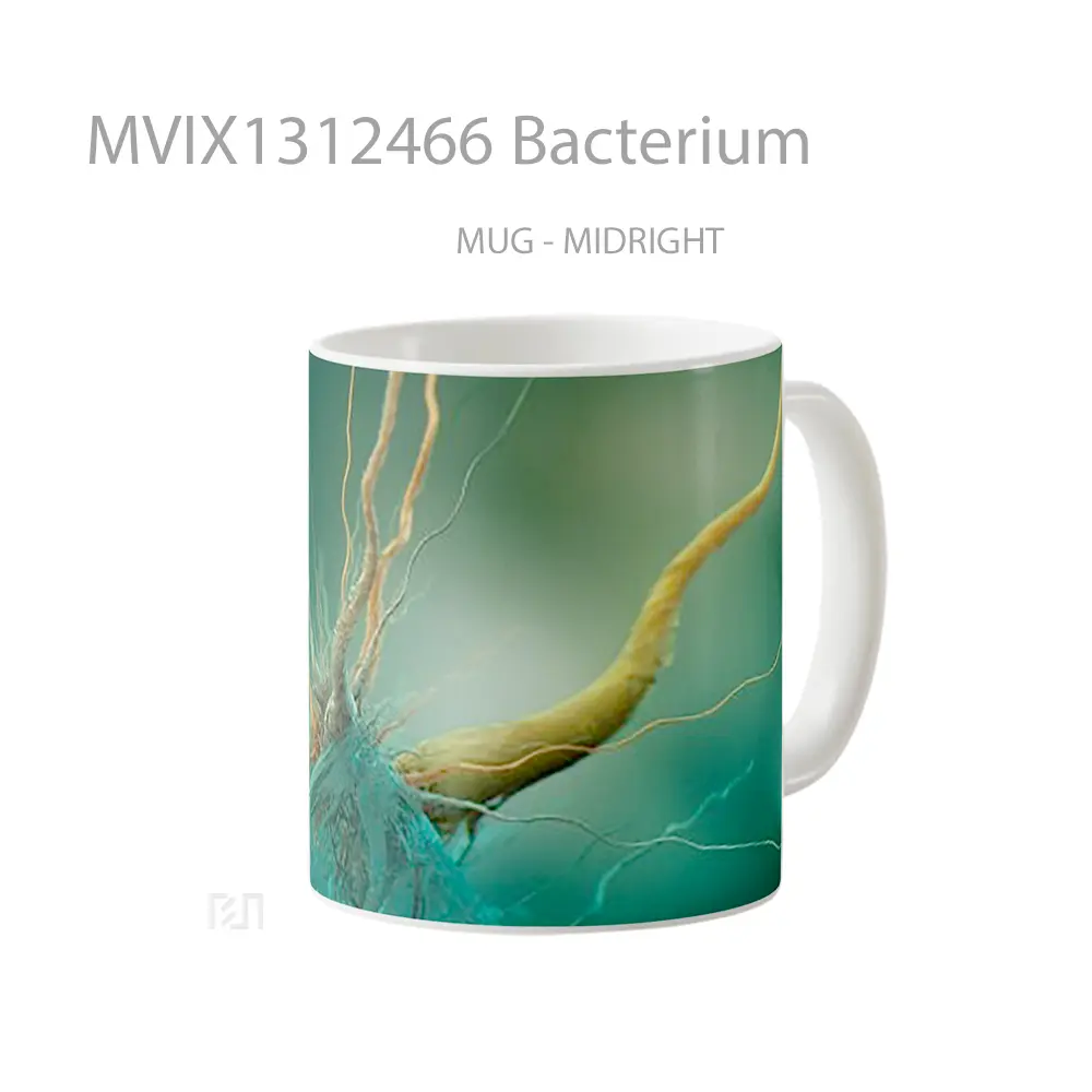 Mug Bacterium Gelas Keramik Unik - All-side / Desain