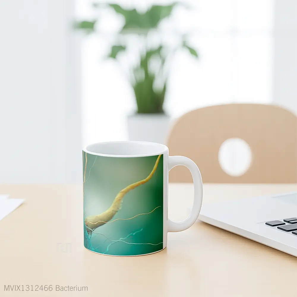 Mug Bacterium Gelas Keramik Unik - All-side / Desain