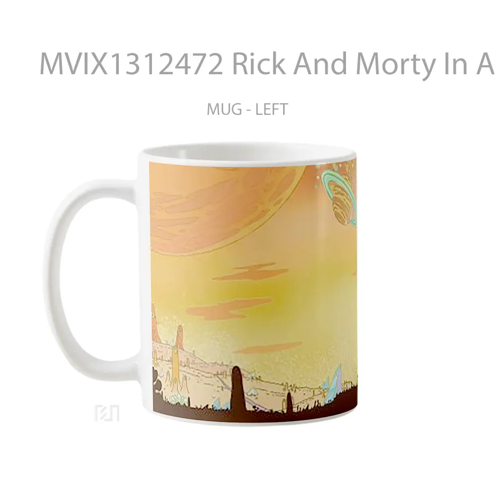 Mug Rick And Morty In Another Planet Gelas Astronomi - All-side / Desain