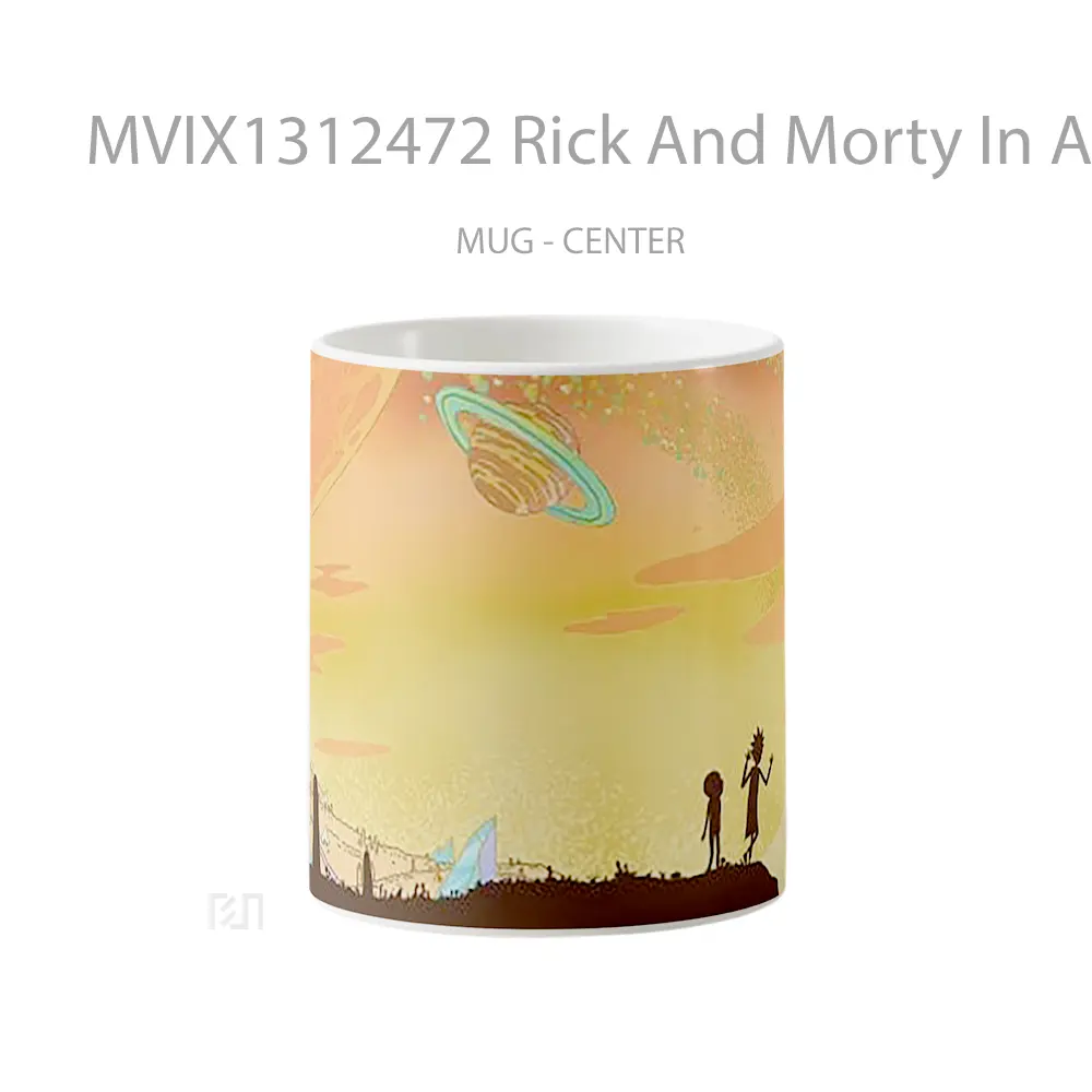 Mug Rick And Morty In Another Planet Gelas Astronomi