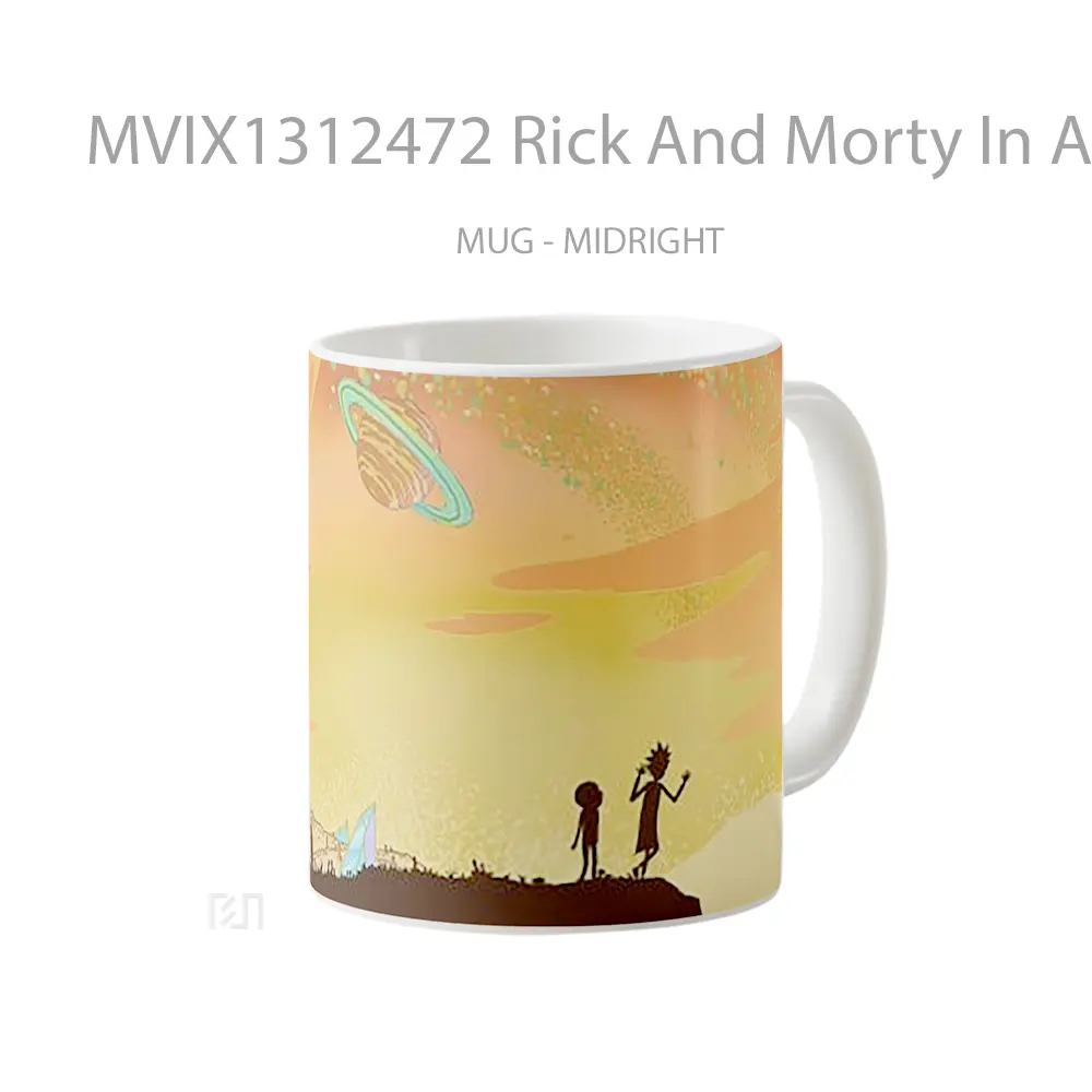 Mug Rick And Morty In Another Planet Gelas Astronomi - All-side / Desain