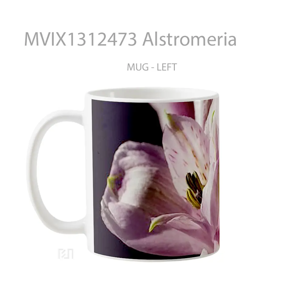 Mug Alstromeria Gelas Keramik Unik - All-side / Desain