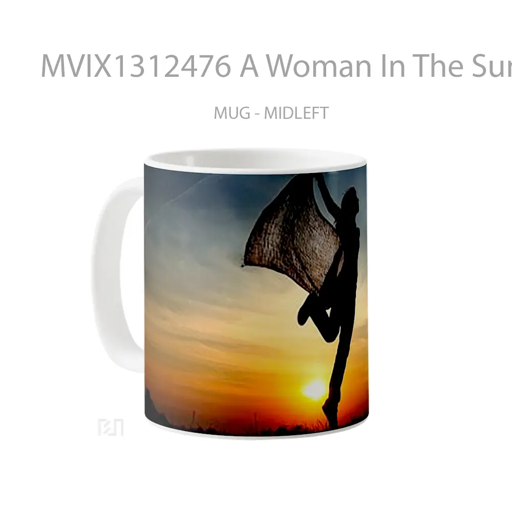 Mug A Woman In The Sunset Gelas Pemandangan Alam - All-side / Desain