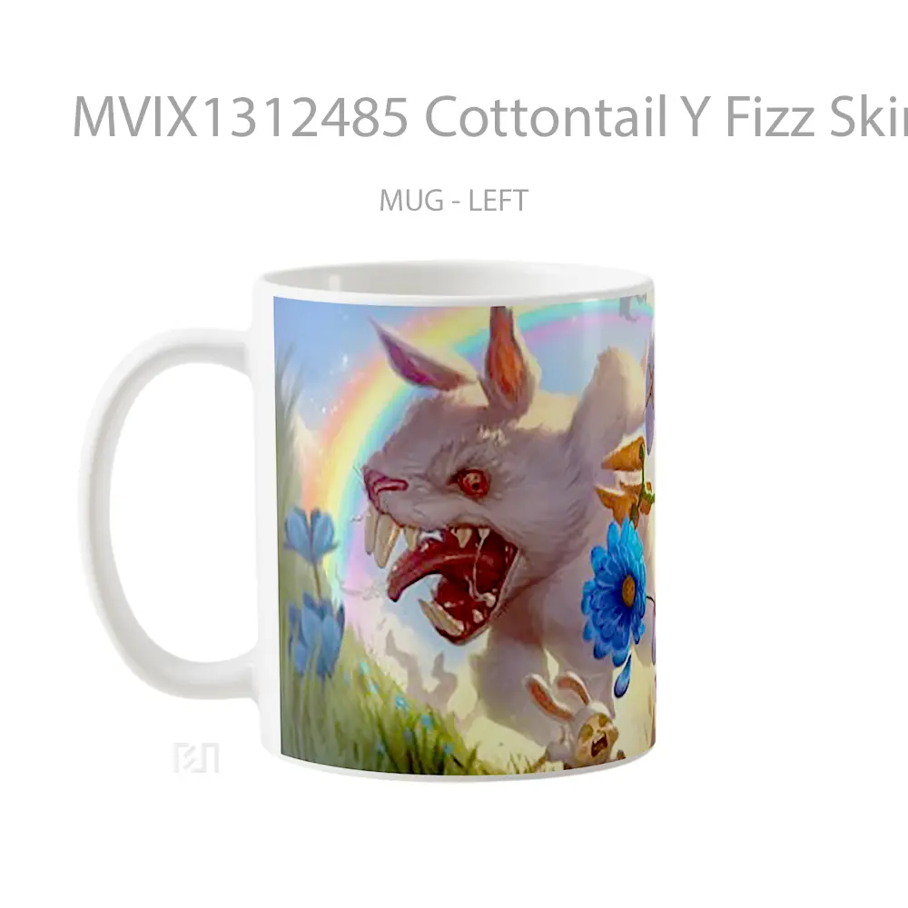 Mug Cottontail Y Fizz Skin League Of Legends Cangkir Gamer - All-side / Desain
