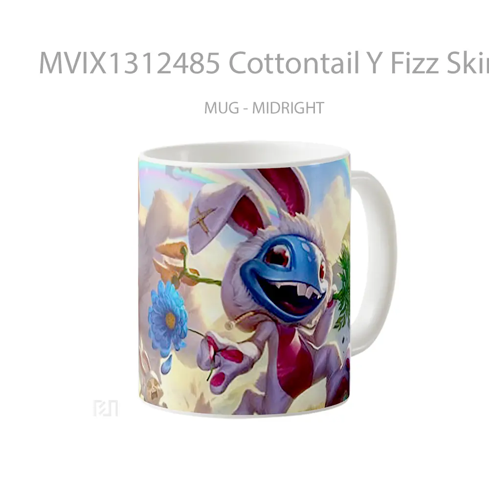 Mug Cottontail Y Fizz Skin League Of Legends Cangkir Gamer - All-side / Desain