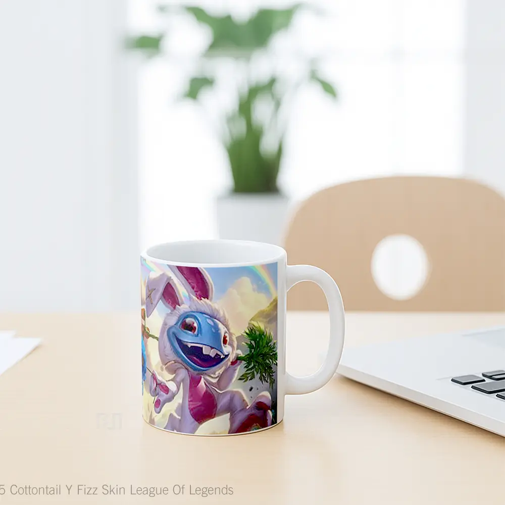 Mug Cottontail Y Fizz Skin League Of Legends Cangkir Gamer - All-side / Desain