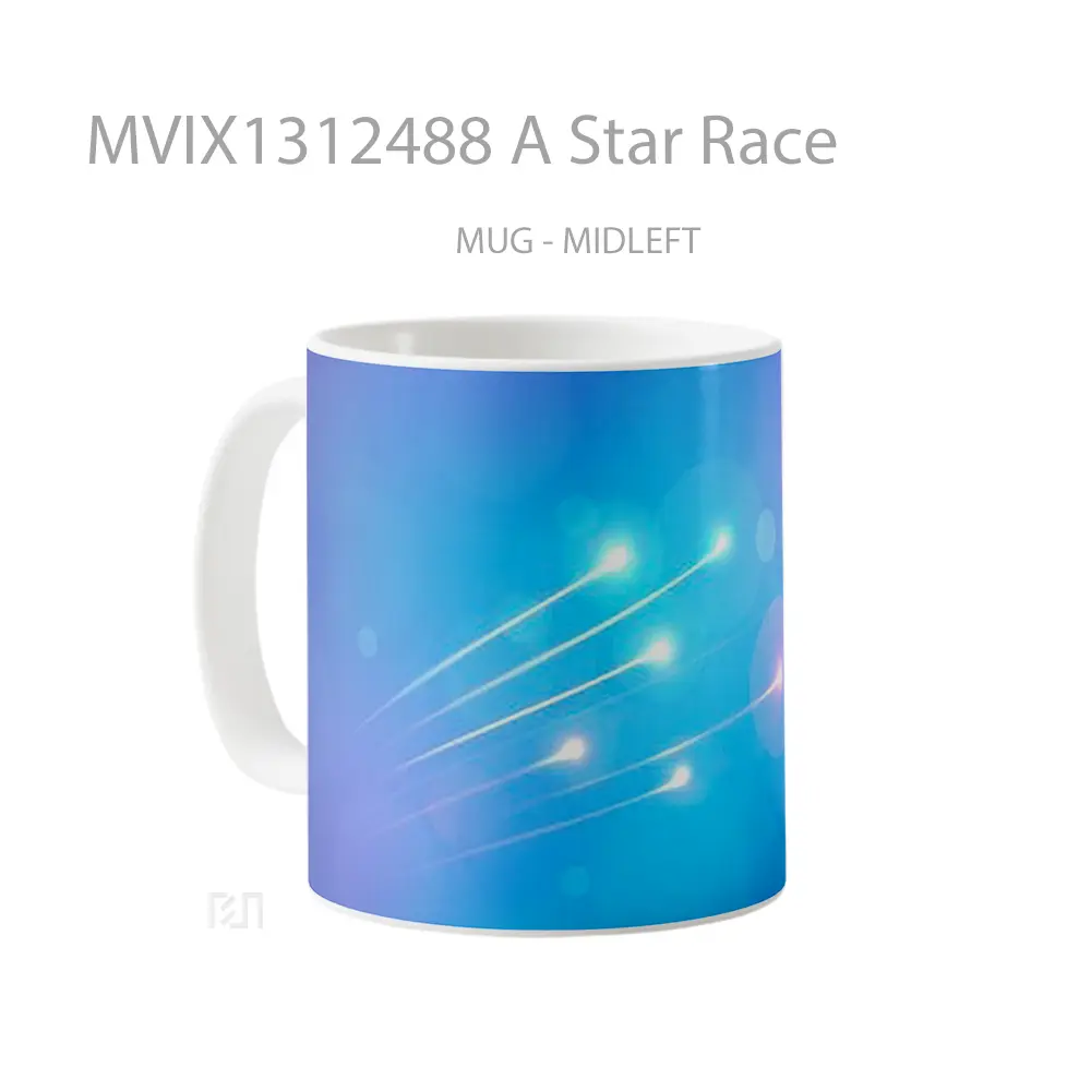 Mug A Star Race Gelas Astronomi - All-side / Desain