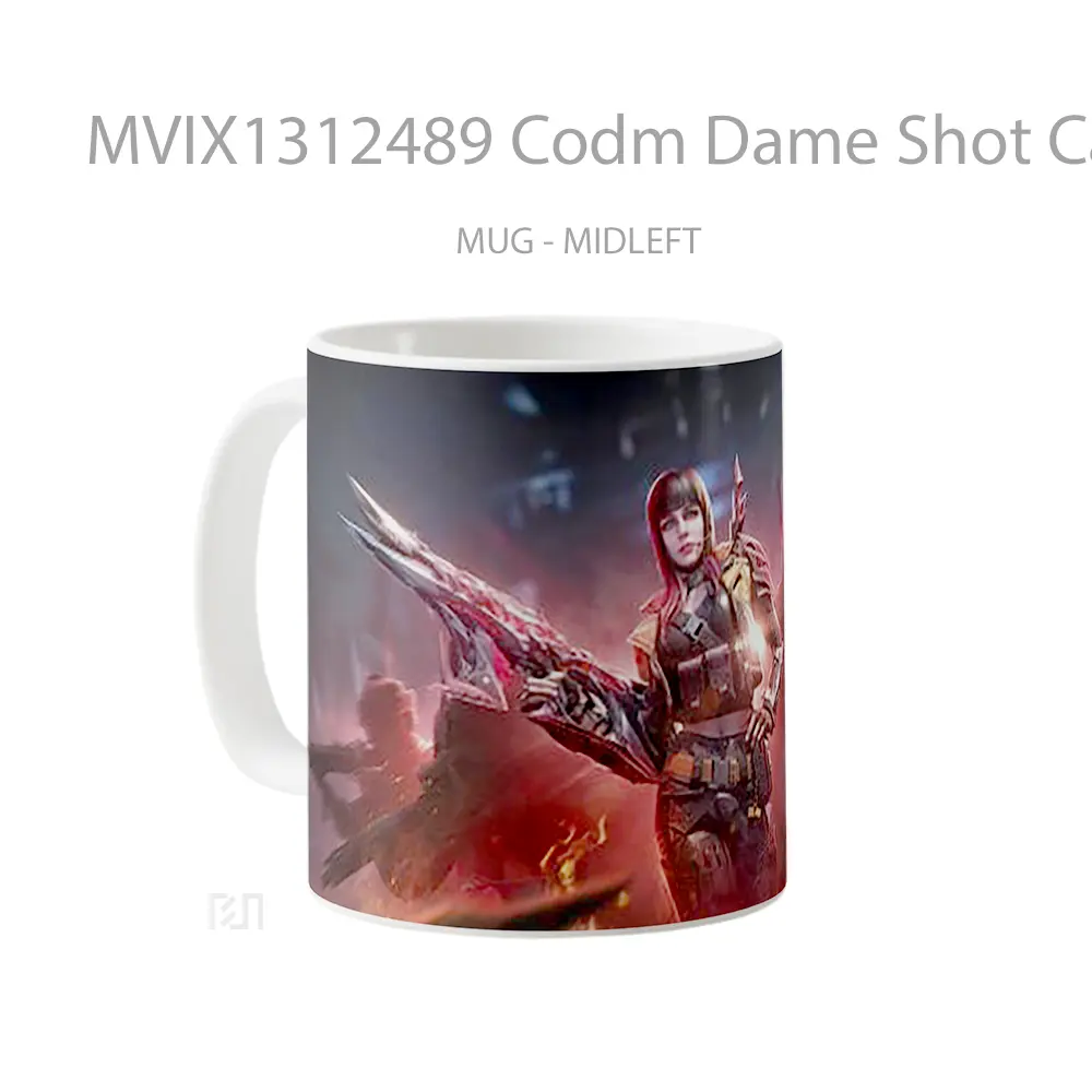 Mug Codm Dame Shot Caller Gelas Keramik Unik - All-side / Desain