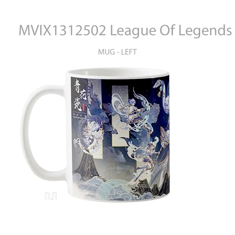 Mug League Of Legends Porcelain Lissandra Luz Ezreal Cangkir Gamer - All-side / Desain