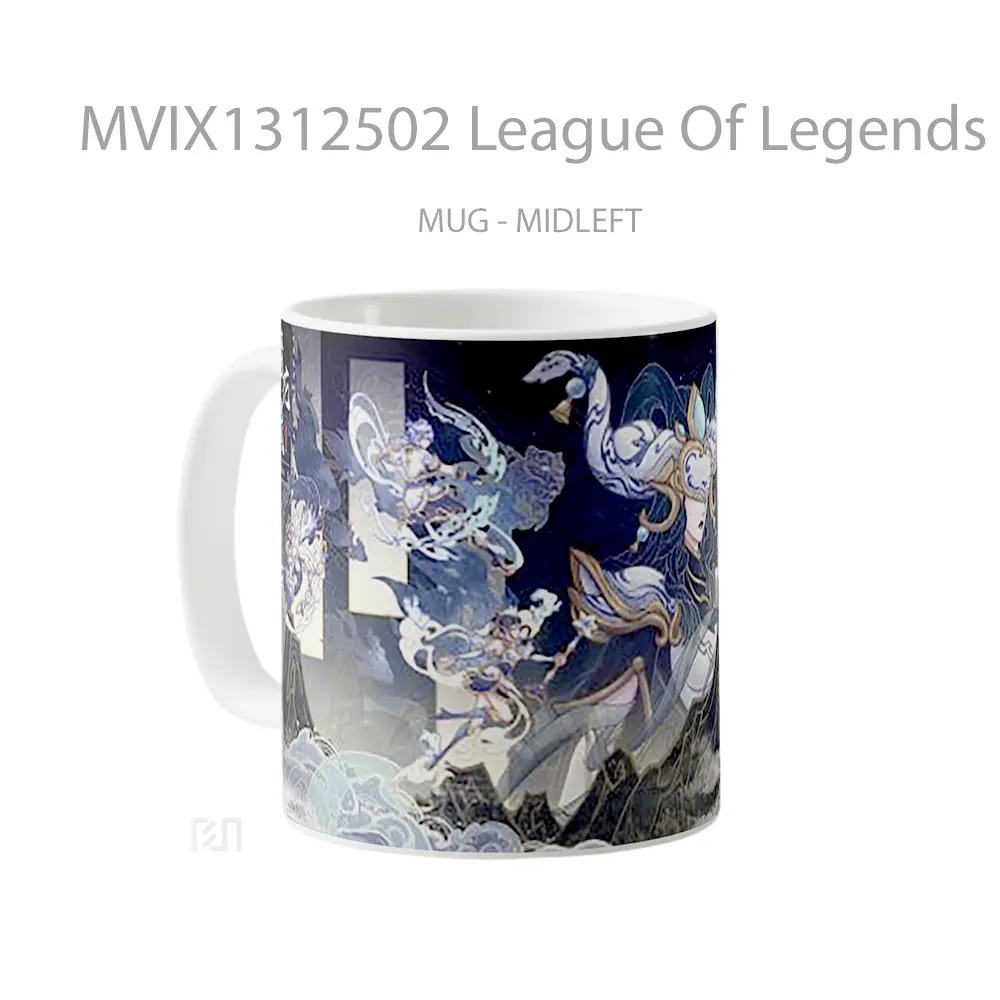 Mug League Of Legends Porcelain Lissandra Luz Ezreal Cangkir Gamer - All-side / Desain