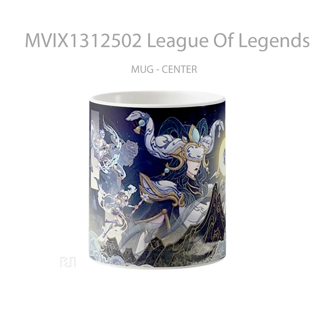 Mug League Of Legends Porcelain Lissandra Luz Ezreal Cangkir Gamer