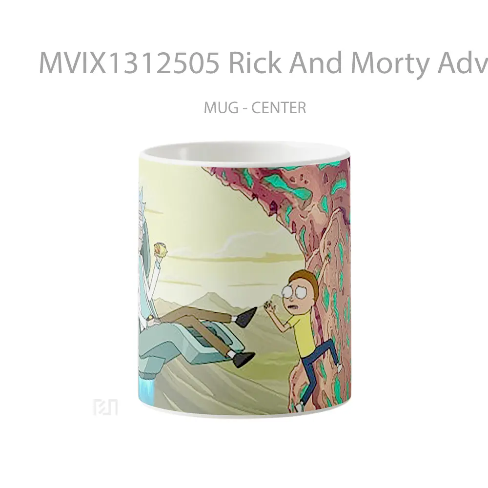 Mug Rick And Morty Adventure Gelas Kartun