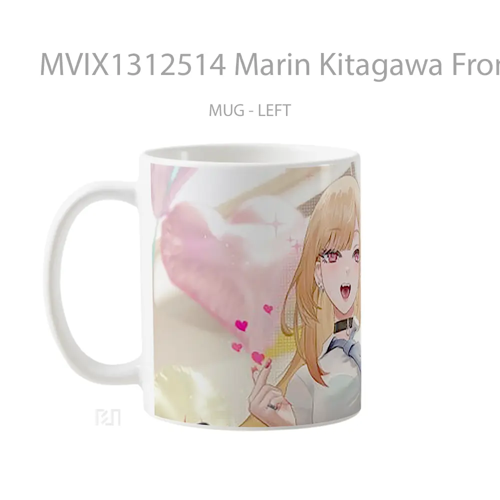 Mug Marin Kitagawa From My Dress Up Darling Gelas Keramik Unik - All-side / Desain