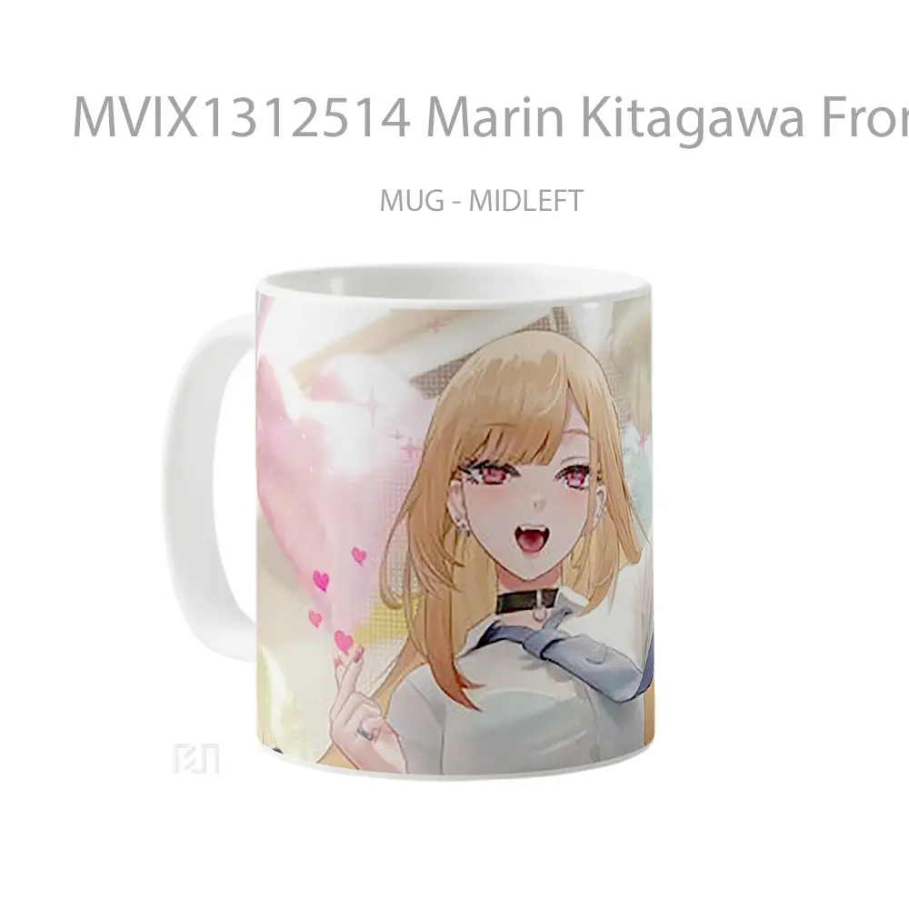 Mug Marin Kitagawa From My Dress Up Darling Gelas Keramik Unik - All-side / Desain