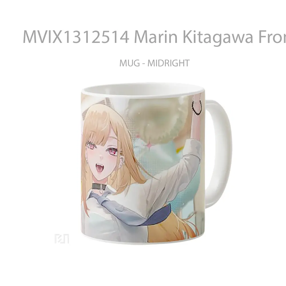 Mug Marin Kitagawa From My Dress Up Darling Gelas Keramik Unik - All-side / Desain