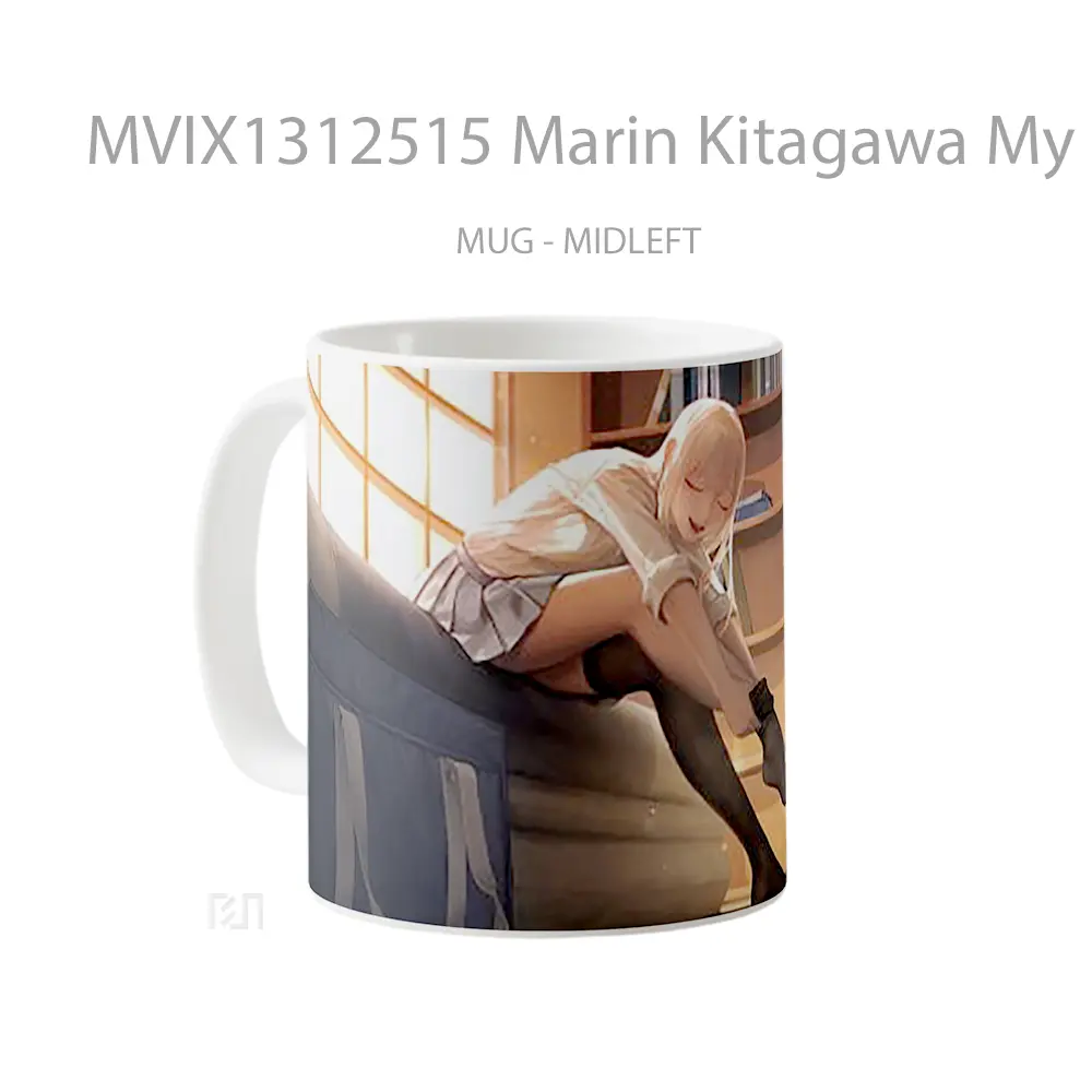 Mug Marin Kitagawa My Dress Up Darling Fanart Gelas Keramik Unik - All-side / Desain