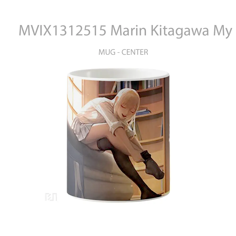 Mug Marin Kitagawa My Dress Up Darling Fanart Gelas Keramik Unik