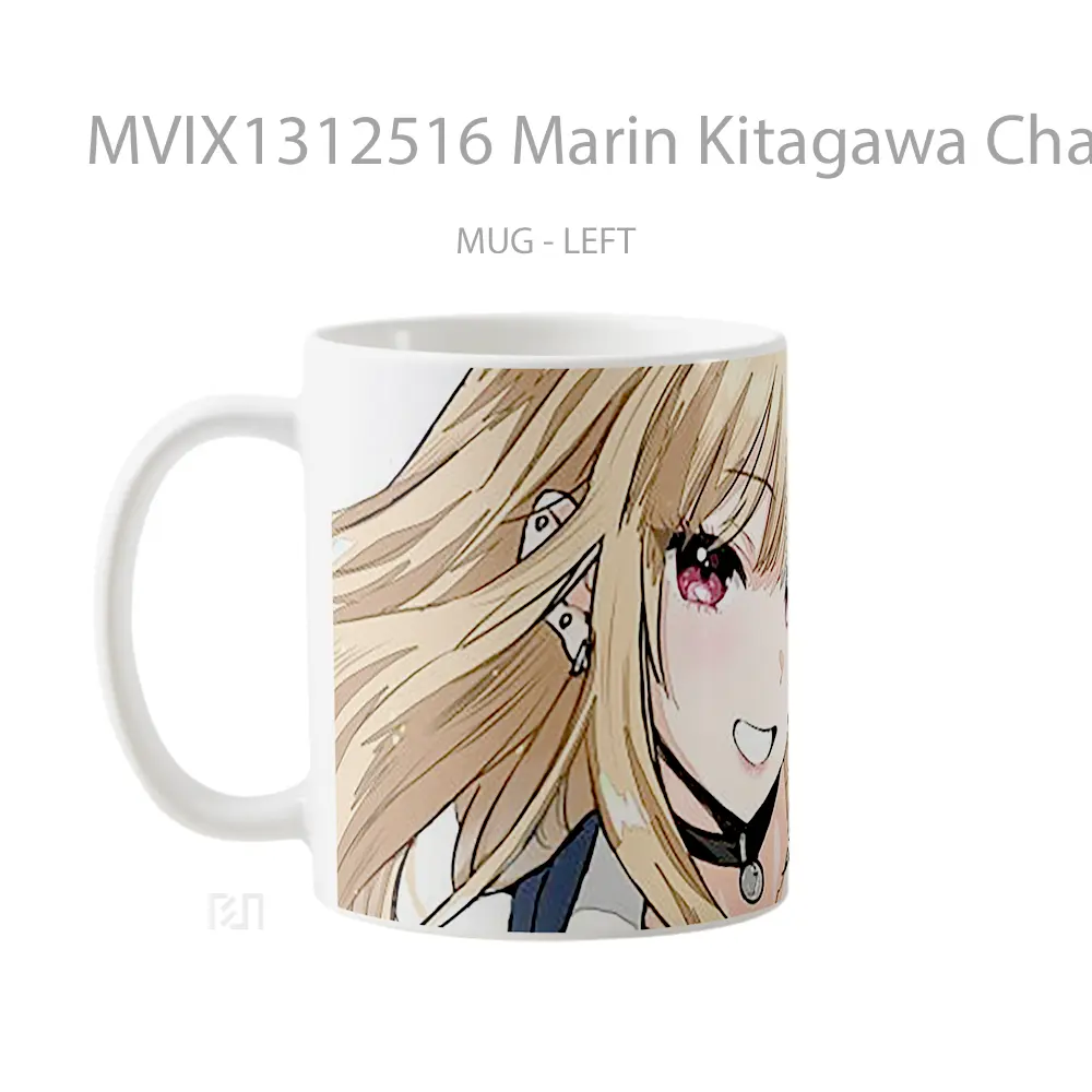 Mug Marin Kitagawa Character From My Dress Up Darling Gelas Keramik Unik - All-side / Desain