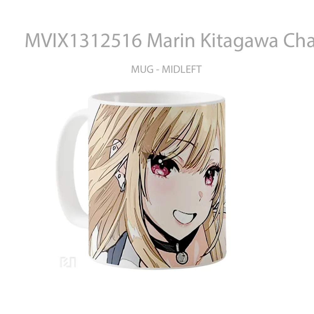 Mug Marin Kitagawa Character From My Dress Up Darling Gelas Keramik Unik - All-side / Desain