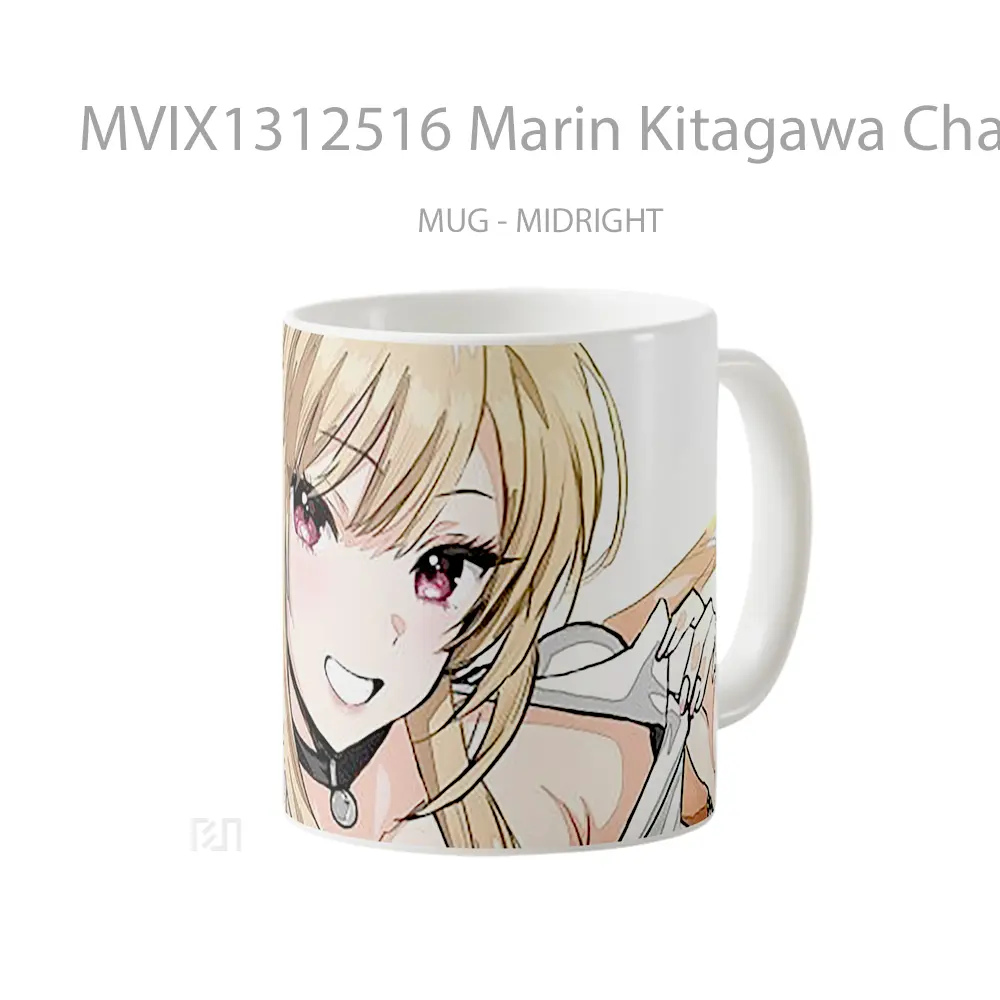 Mug Marin Kitagawa Character From My Dress Up Darling Gelas Keramik Unik - All-side / Desain