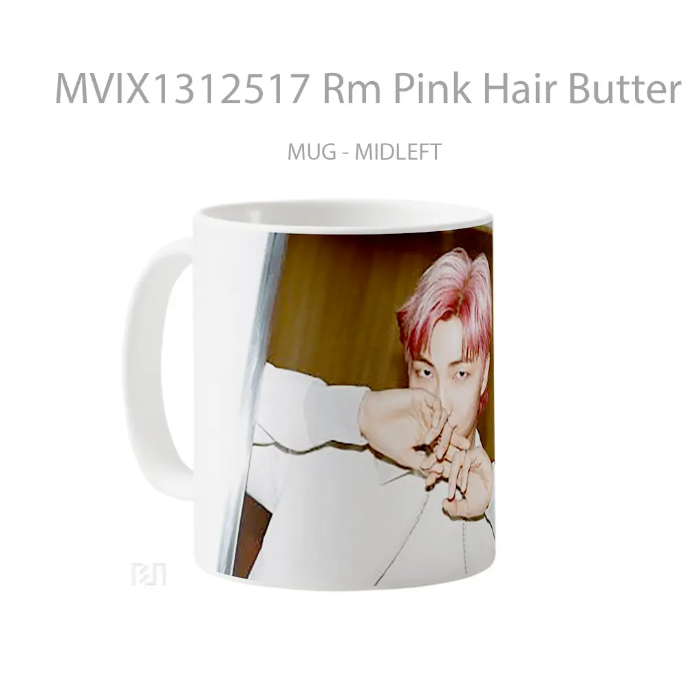 Mug Rm Pink Hair Butter Gelas Keramik Unik - All-side / Desain