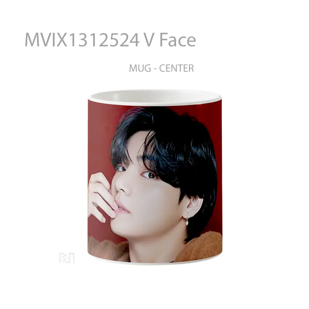 Mug V Face Gelas Keramik Unik