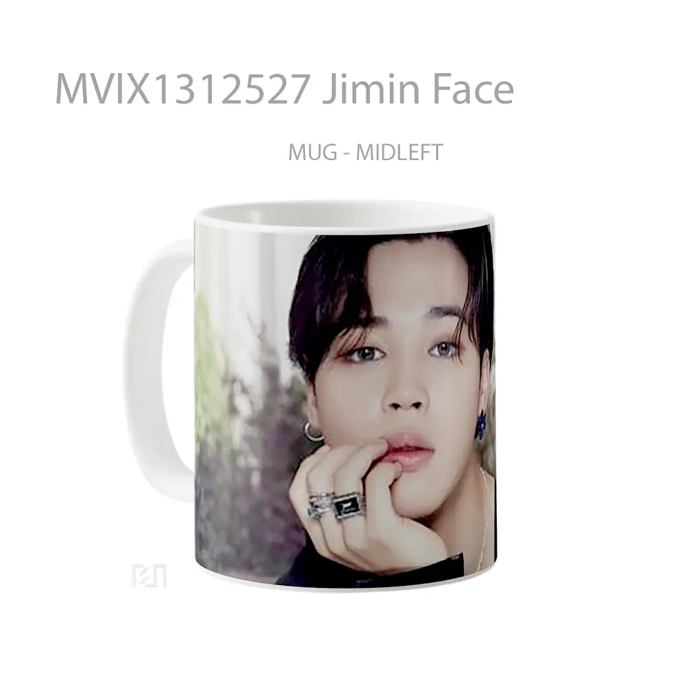Mug Jimin Face Gelas Keramik Unik - All-side / Desain