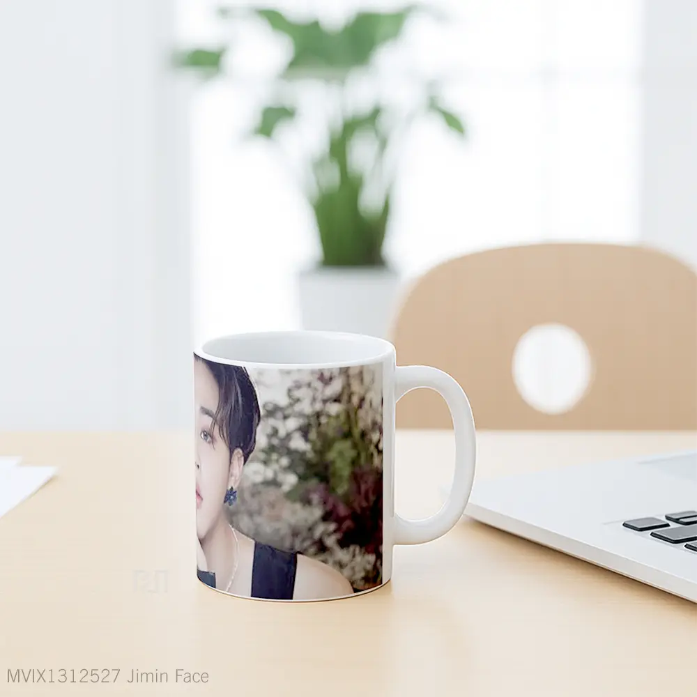 Mug Jimin Face Gelas Keramik Unik - All-side / Desain