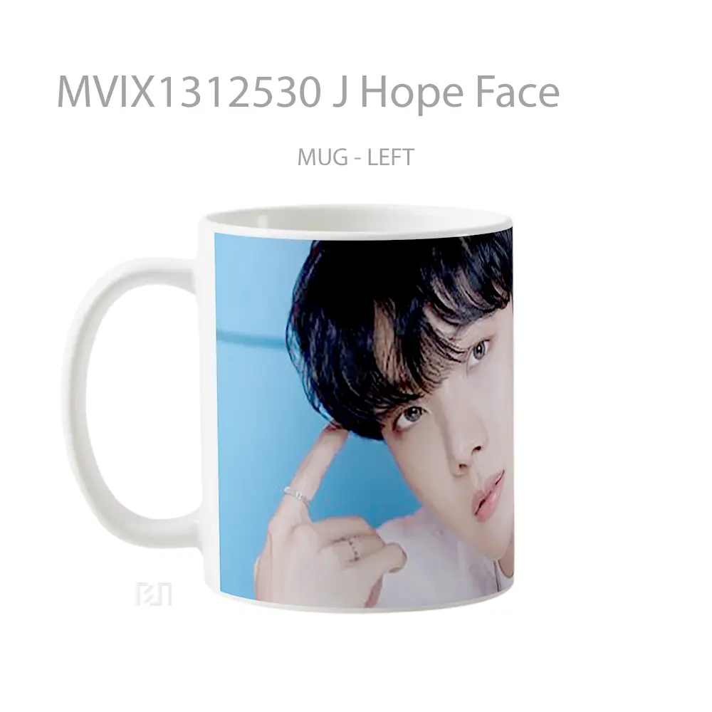 Mug J Hope Face Gelas Keramik Unik - All-side / Desain