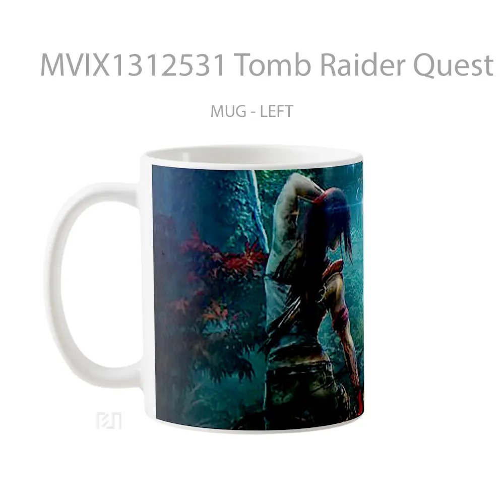 Mug Tomb Raider Quest Gelas Keramik Unik - All-side / Desain