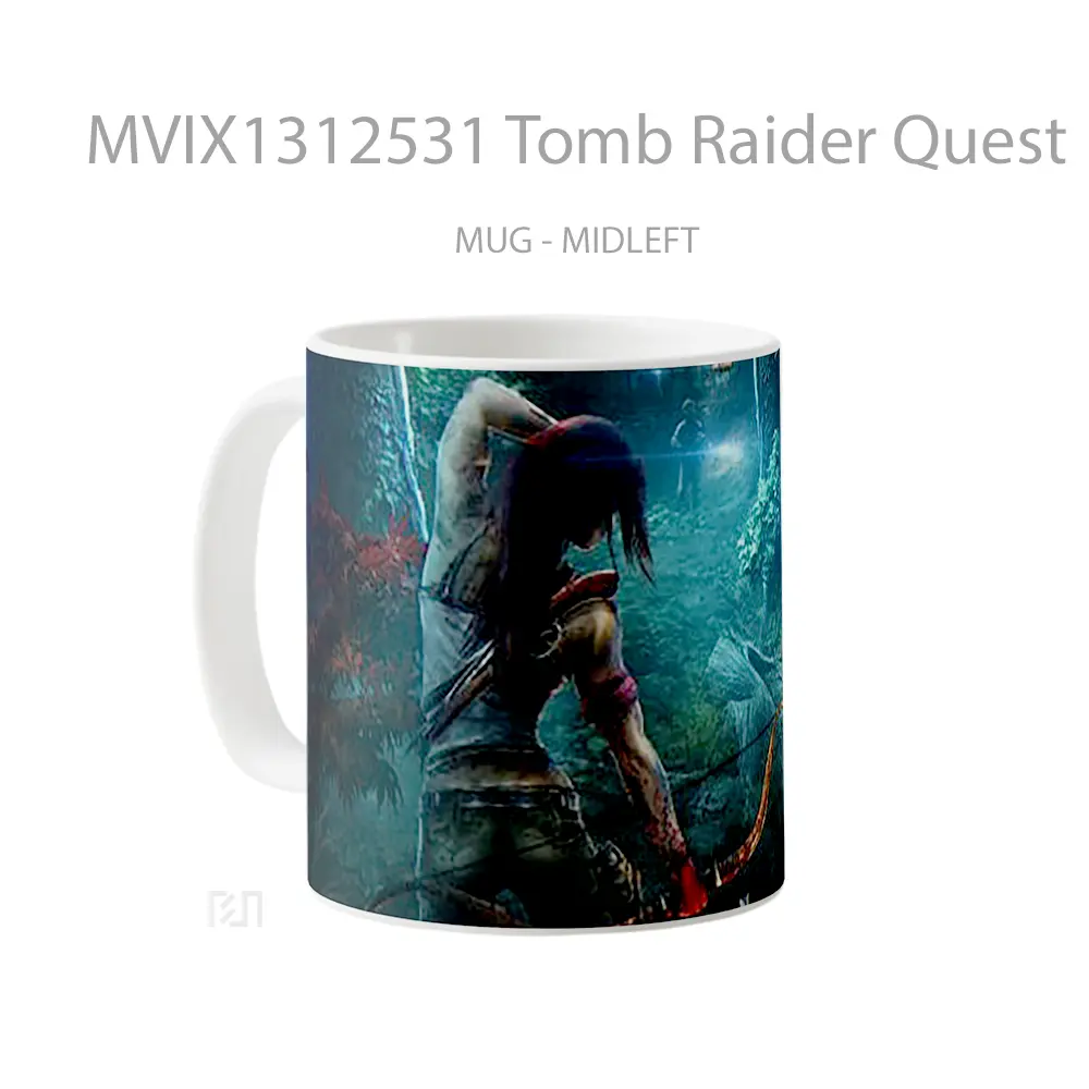 Mug Tomb Raider Quest Gelas Keramik Unik - All-side / Desain