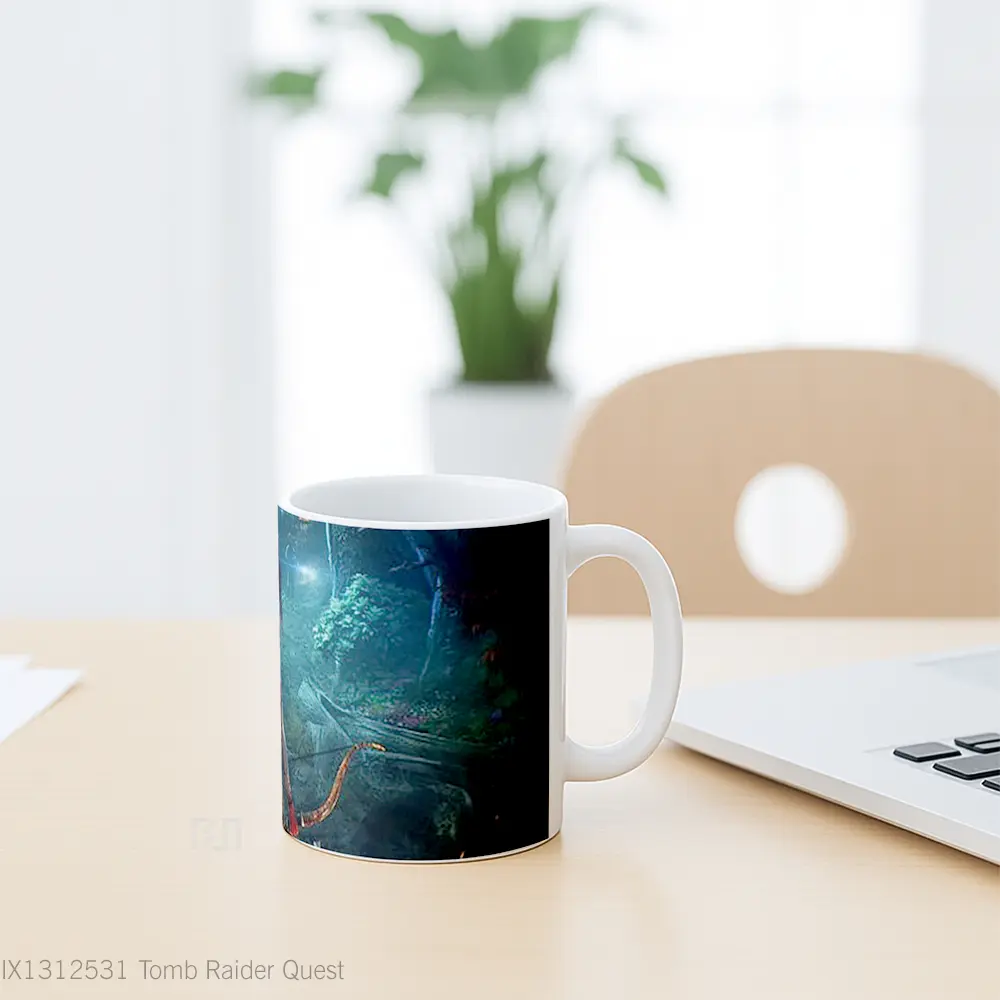 Mug Tomb Raider Quest Gelas Keramik Unik - All-side / Desain