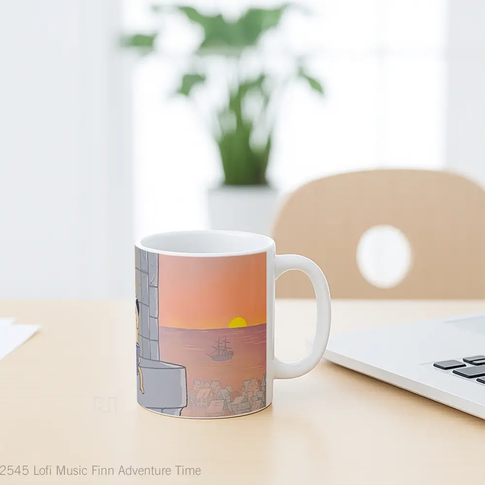 Mug Lofi Music Finn Adventure Time Gelas Kartun - All-side / Desain