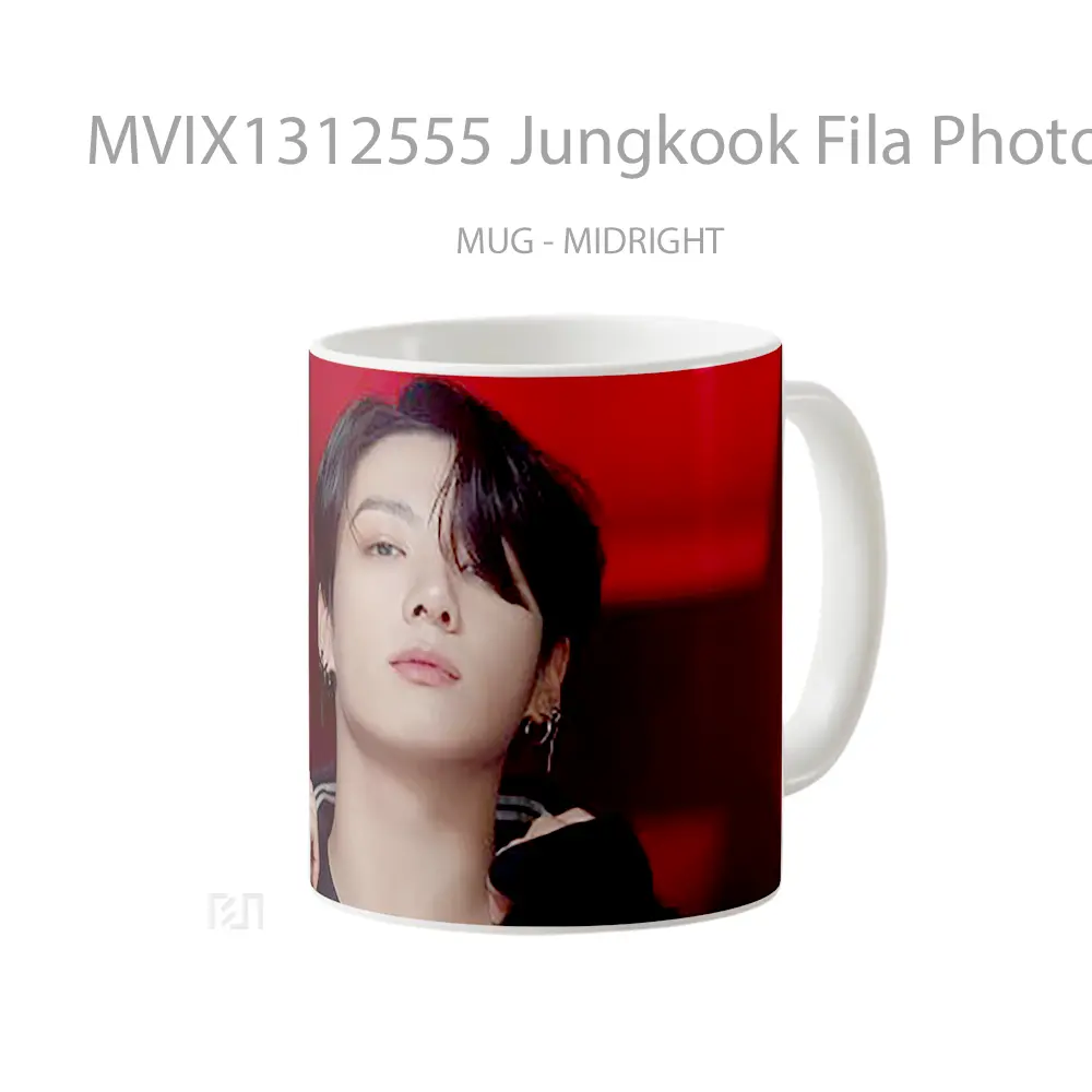 Mug Jungkook Fila Photoshoot Gelas Keramik Unik - All-side / Desain