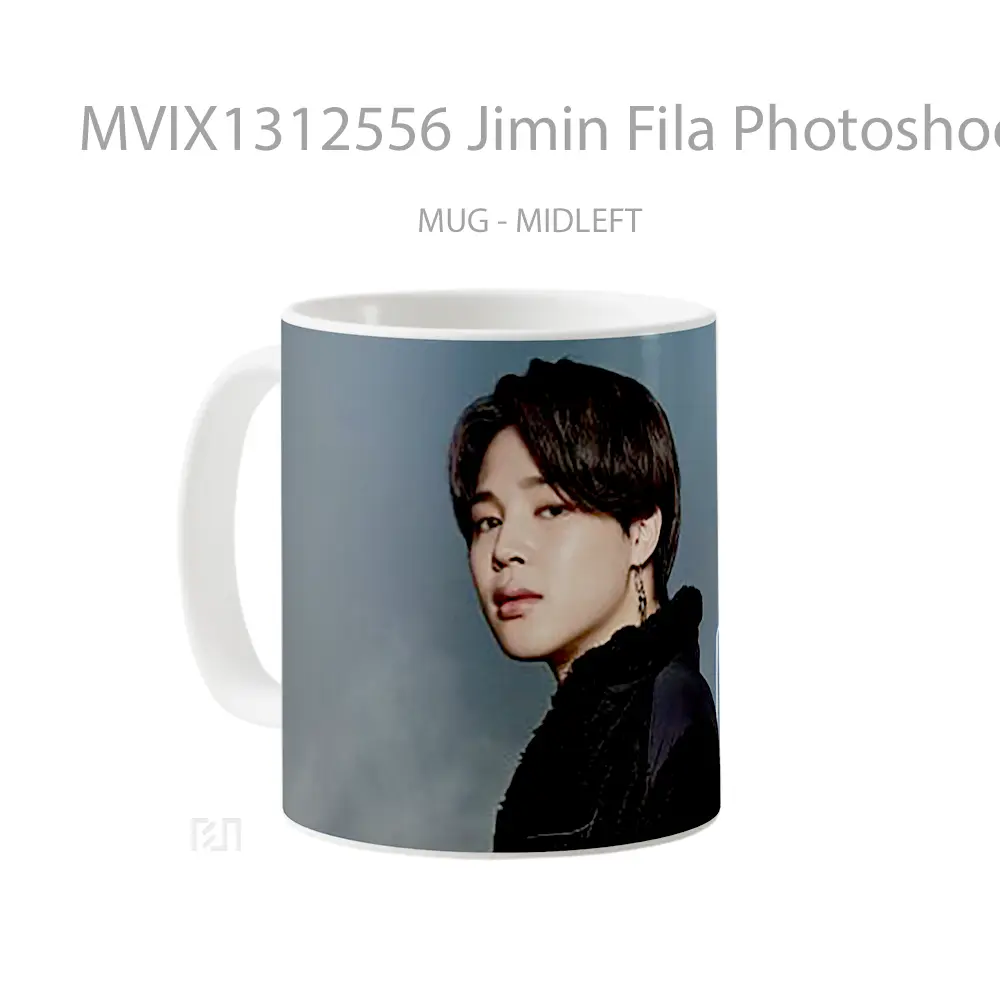 Mug Jimin Fila Photoshoot Gelas Keramik Unik - All-side / Desain
