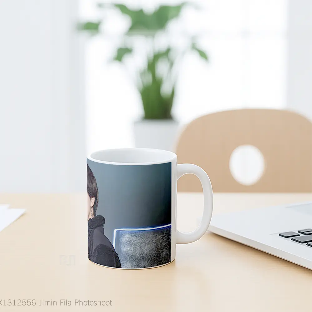 Mug Jimin Fila Photoshoot Gelas Keramik Unik - All-side / Desain