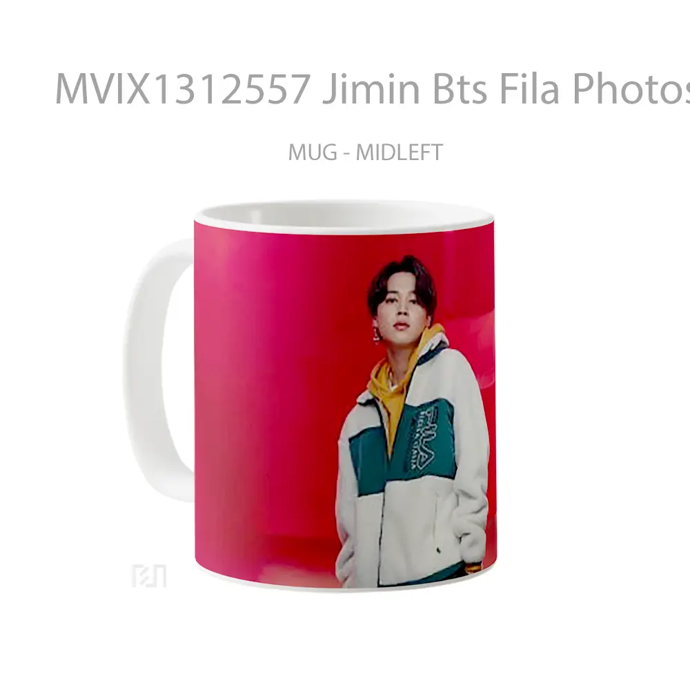Mug Jimin Bts Fila Photoshoot Gelas Keramik Unik - All-side / Desain
