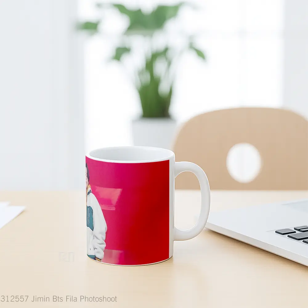 Mug Jimin Bts Fila Photoshoot Gelas Keramik Unik - All-side / Desain