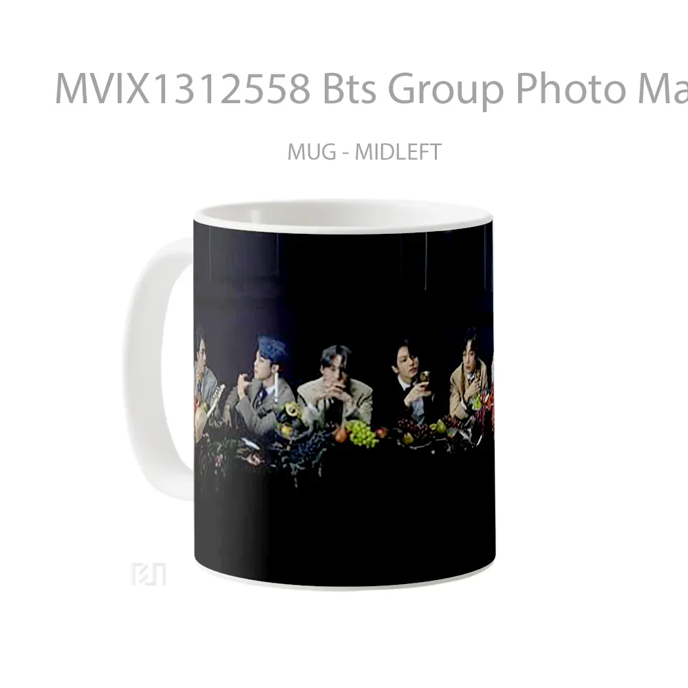 Mug Bts Group Photo Map Of The Soul 7 Gelas Seni Modern - All-side / Desain