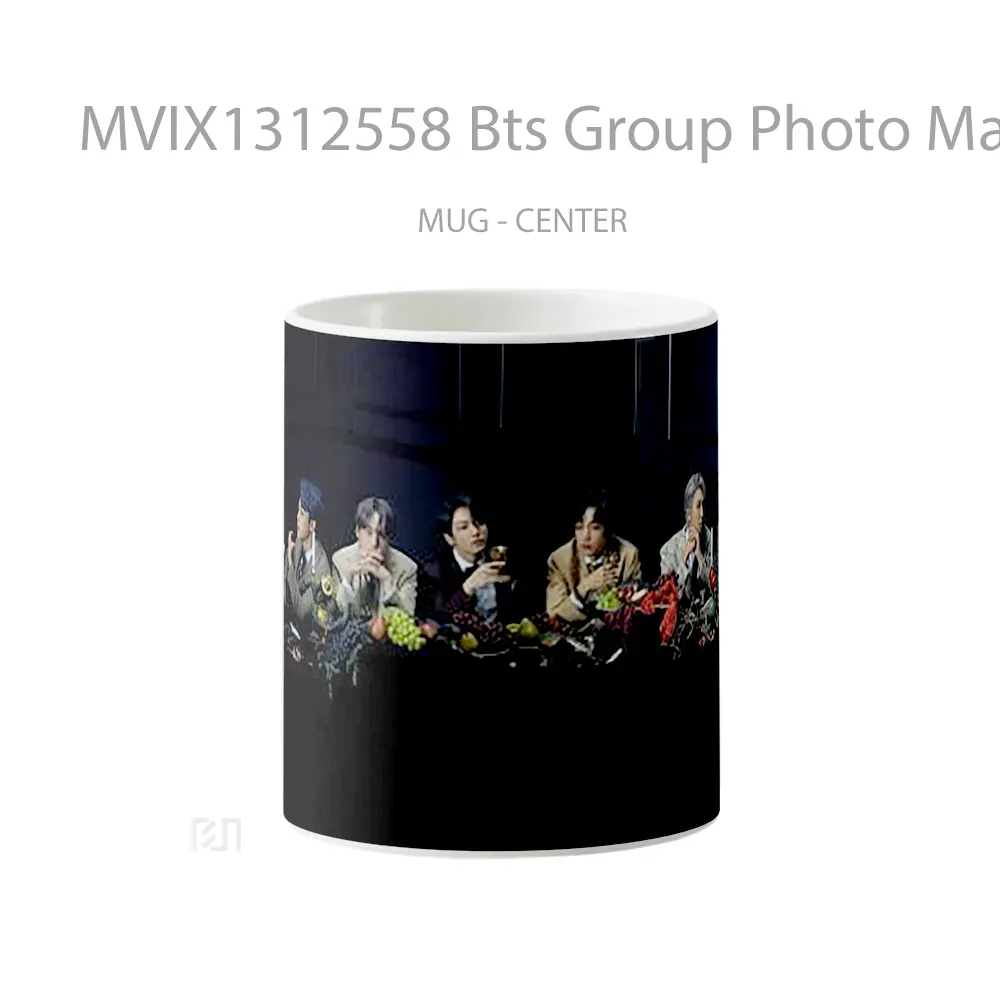 Mug Bts Group Photo Map Of The Soul 7 Gelas Seni Modern