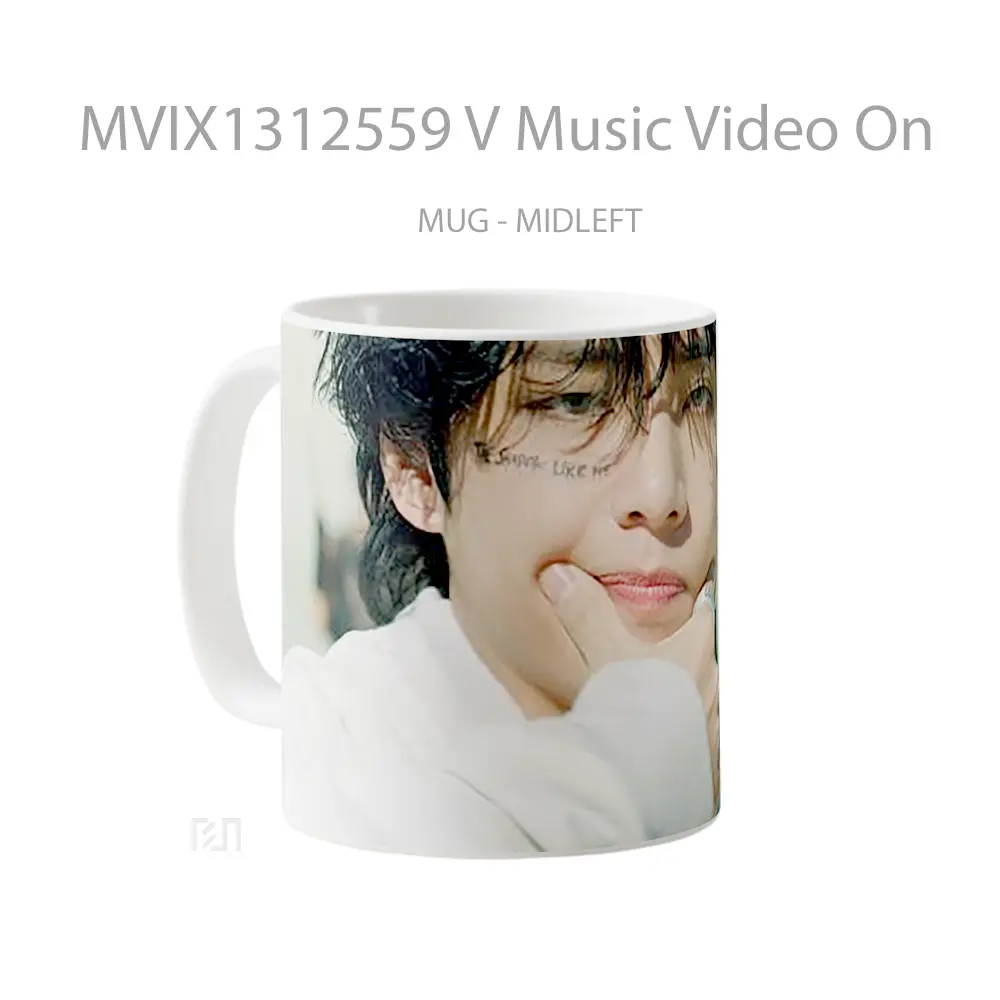 Mug V Music Video On Gelas Keramik Unik - All-side / Desain