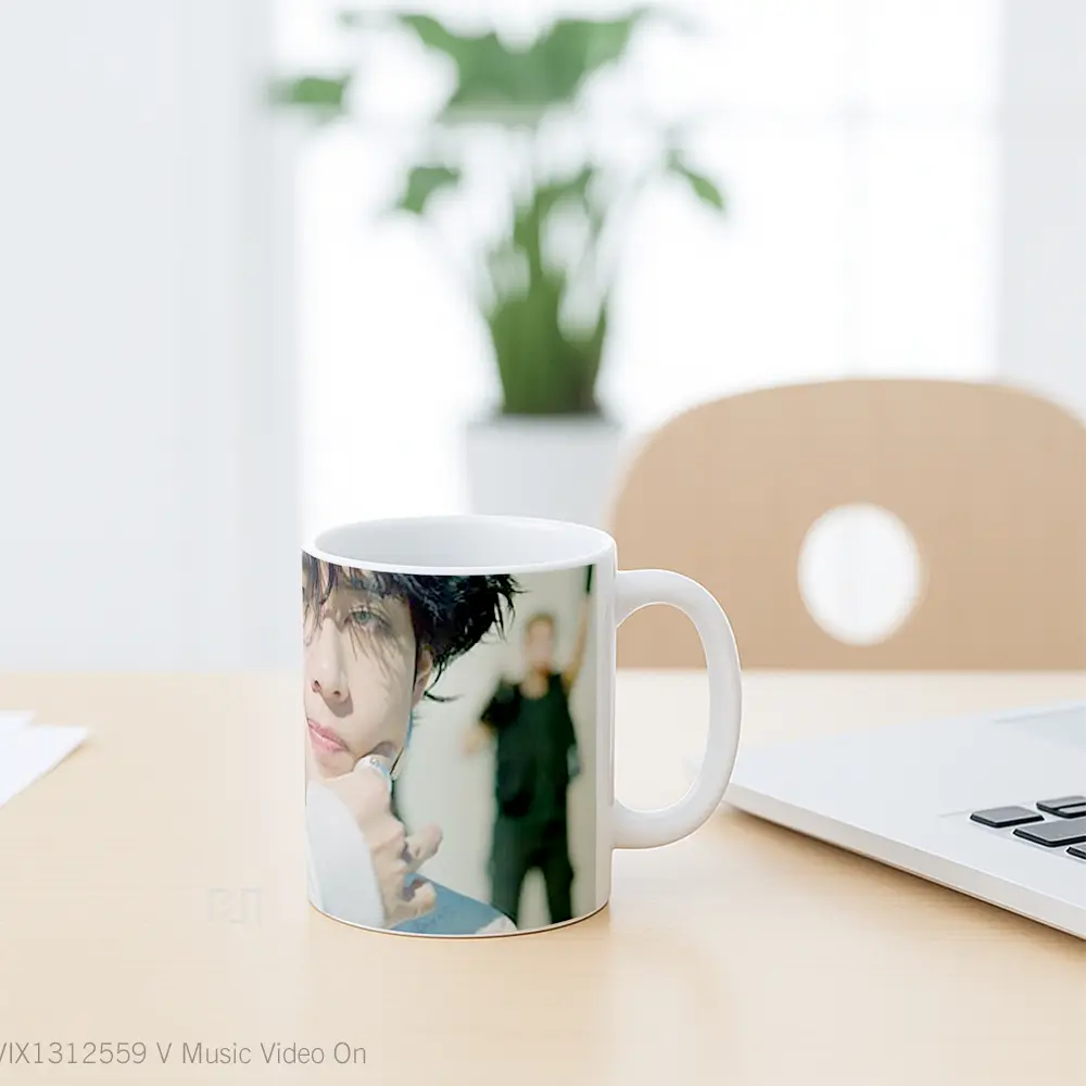 Mug V Music Video On Gelas Keramik Unik - All-side / Desain